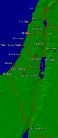 Israel Towns + Borders 334x800